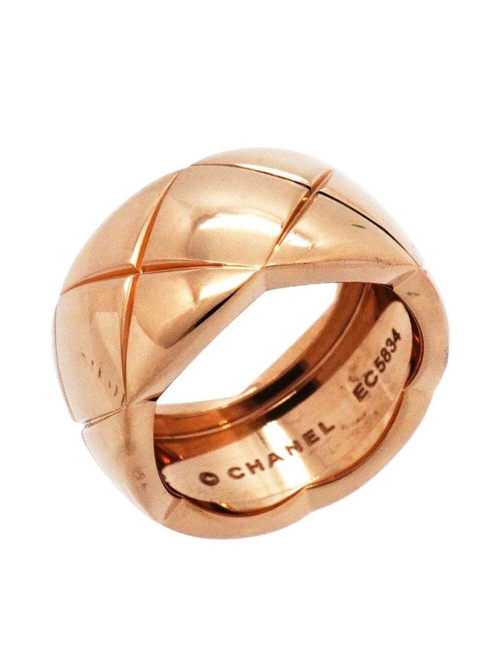 Chanel Ring Coco Crush Beige Gold 18K Pink